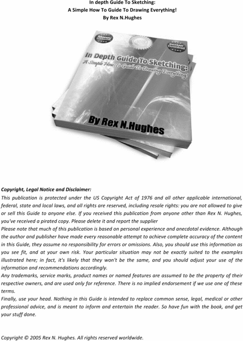 Product picture In depth Guide To Sketching: A Simple How To Guide To Drawin